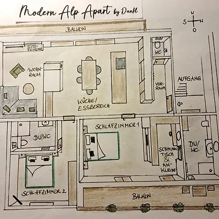 Modern Alp Apart 아파트
